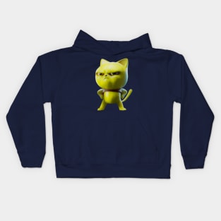 Lemon Cat-Color Sketch Kids Hoodie